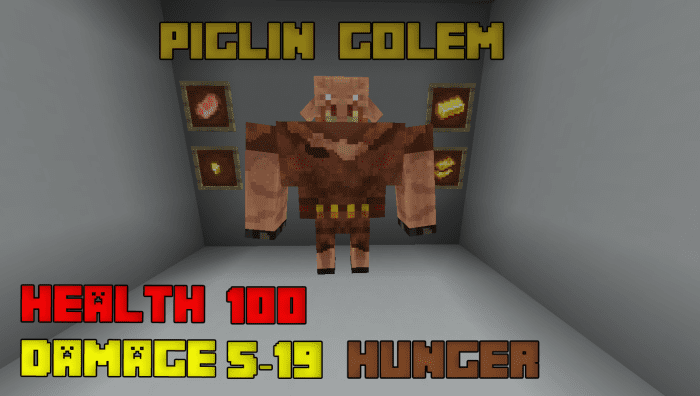 Golem Mobs Addon (1.19) - MCPE/Bedrock Mod 7