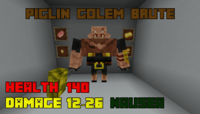 Golem Mobs Addon (1.19) - MCPE/Bedrock Mod 8