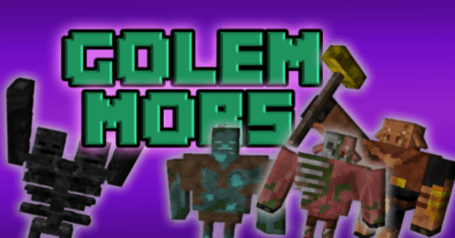 Golem Mobs Addon (1.19) – MCPE/Bedrock Mod Thumbnail