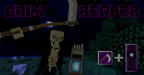 Grim Reaper Boss Addon (1.20, 1.19) – MCPE/Bedrock Mod Thumbnail