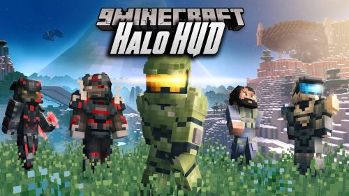 Halo HUD Mod (1.20.4, 1.19.4) – Halo Style Warning Thumbnail