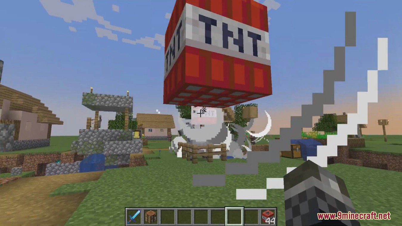 Head Cannon Mod (1.19.3, 1.19.2) - Using Head to Fire TNT 8