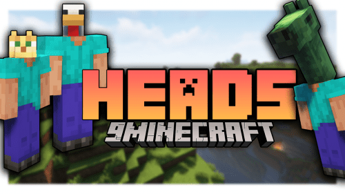 Heads Mod (1.20.6, 1.20.1) – Heads Of Various Creatures Thumbnail