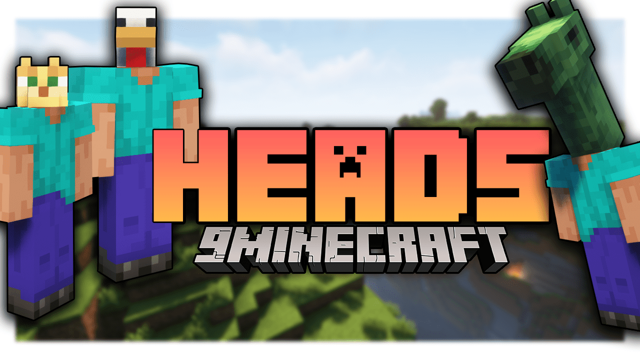 Heads Mod (1.20.4, 1.19.4) - Heads Of Various Creatures 1