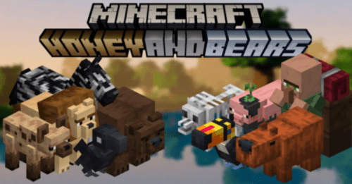 Honey And Bears Addon (1.19) – MCPE/Bedrock Mod Thumbnail