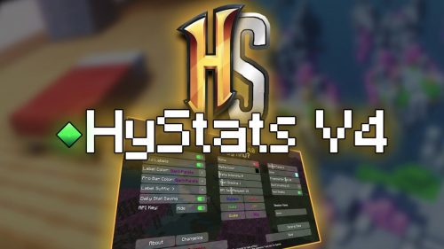 HyStats Mod (1.8.9) – BedWars, SkyWars Stat HUD, Stat Tracking Thumbnail