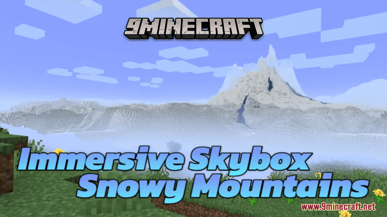 Immersive Skybox - Snowy Mountains Resource Pack (1.20.6, 1.20.1) - Texture Pack 1