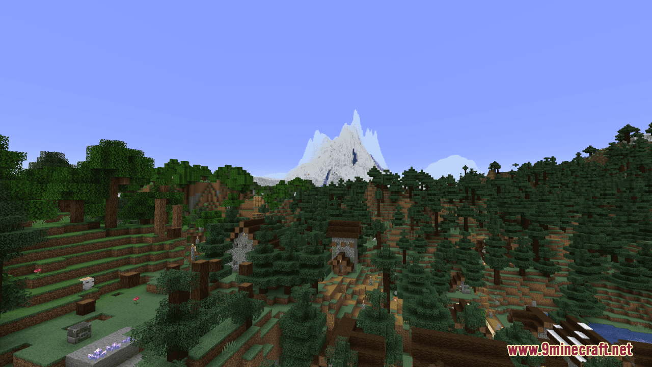 Immersive Skybox - Snowy Mountains Resource Pack (1.20.6, 1.20.1) - Texture Pack 12