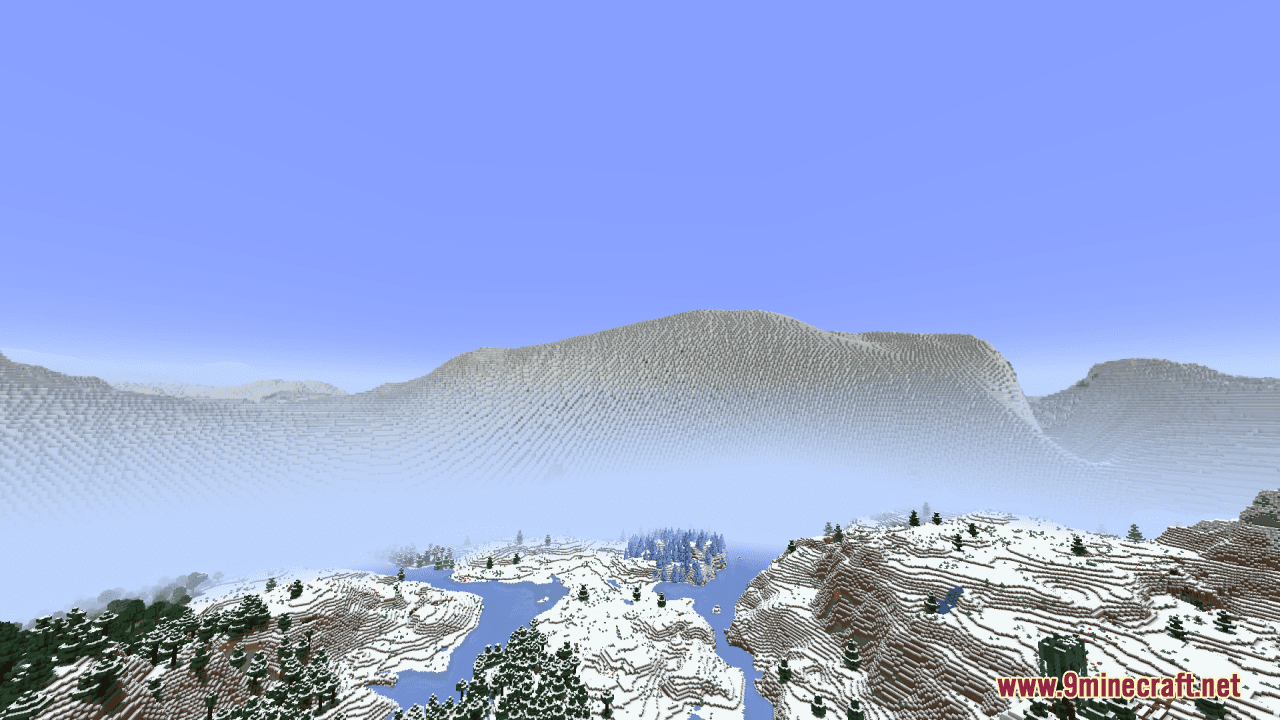 Immersive Skybox - Snowy Mountains Resource Pack (1.20.6, 1.20.1) - Texture Pack 4