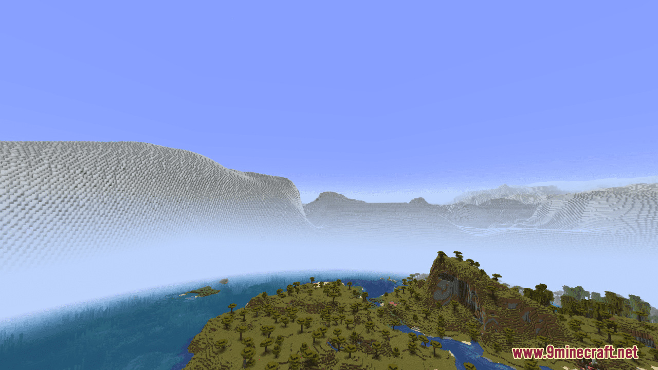 Immersive Skybox - Snowy Mountains Resource Pack (1.20.6, 1.20.1) - Texture Pack 6