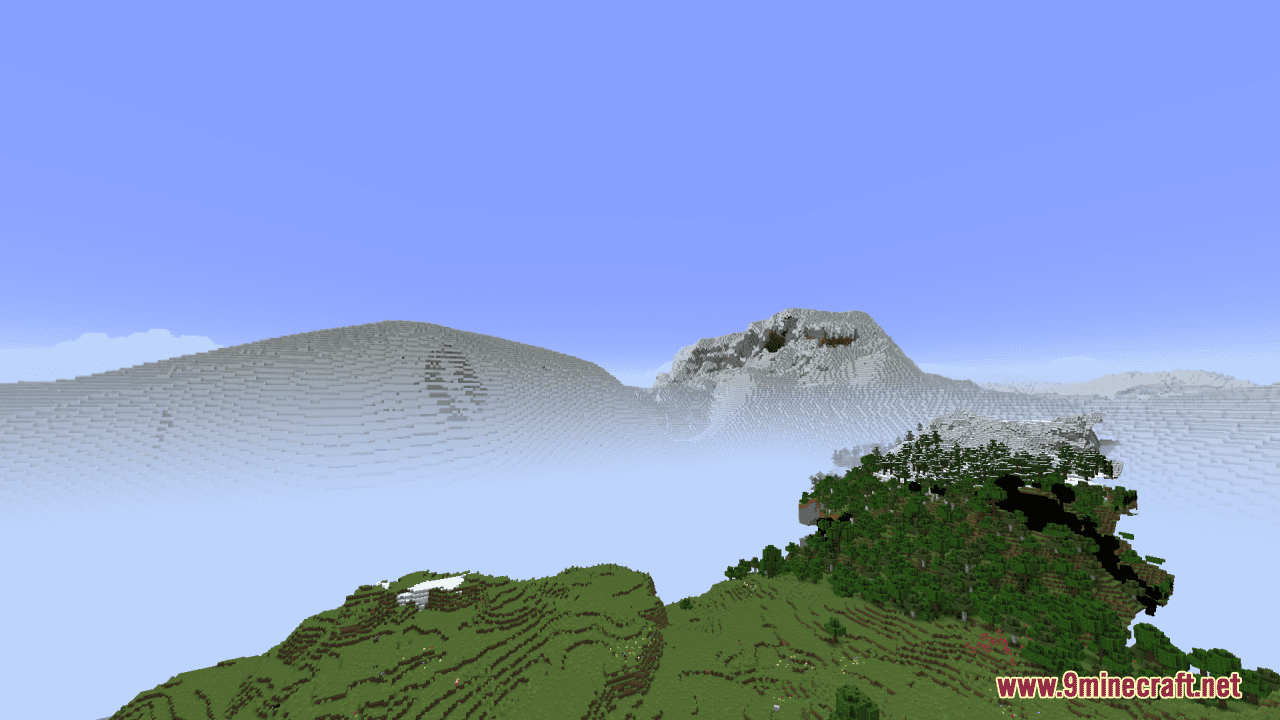 Immersive Skybox - Snowy Mountains Resource Pack (1.20.6, 1.20.1) - Texture Pack 8