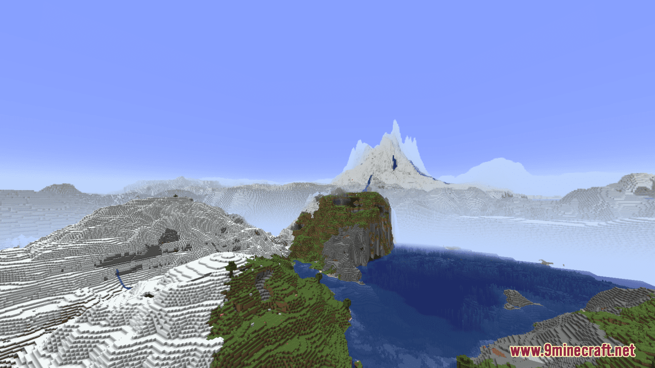 Immersive Skybox - Snowy Mountains Resource Pack (1.20.6, 1.20.1) - Texture Pack 10