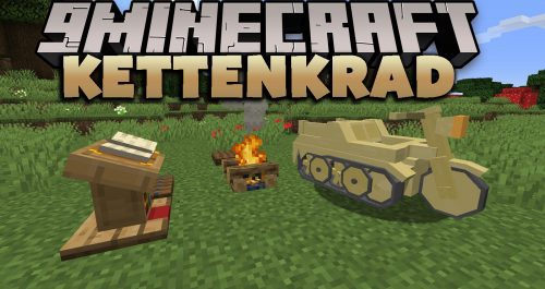 KettenKrad Mod (1.20.2, 1.20.1) – Sd.kfz. 2 Half-track Motorcycle Thumbnail