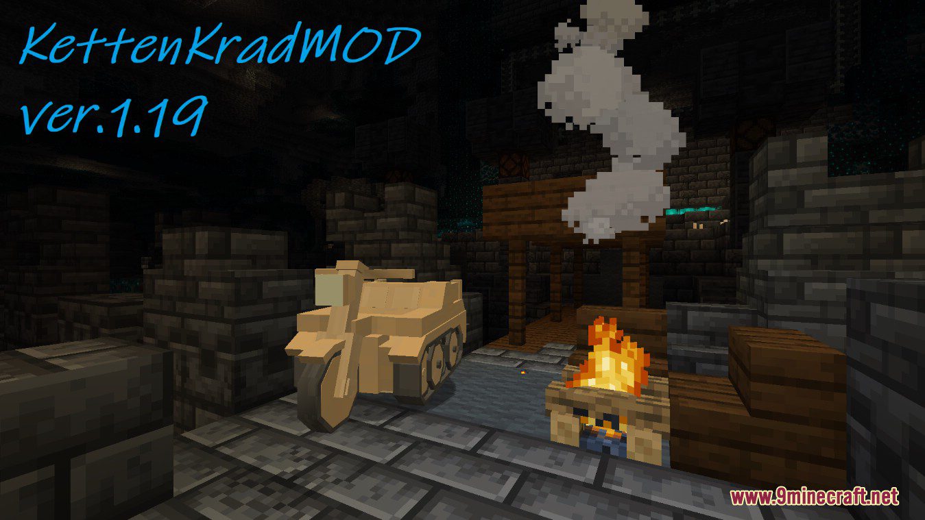 KettenKrad Mod (1.19.2, 1.18.2) - Sd.kfz. 2 Half-track Motorcycle 6