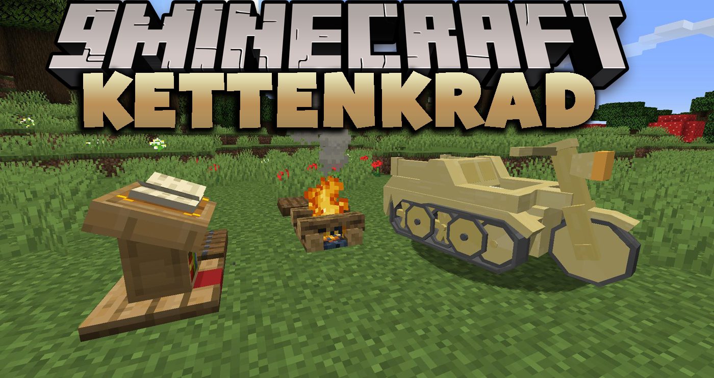 KettenKrad Mod (1.20.2, 1.19.2) - Sd.kfz. 2 Half-track Motorcycle 1