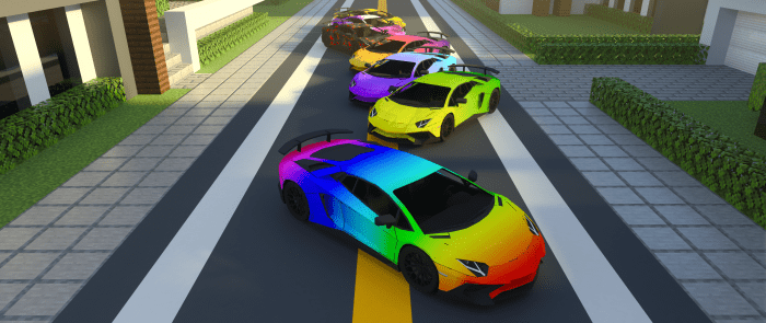 Lamborghini Aventador SV Addon (1.19) - MCPE/Bedrock Mod 6