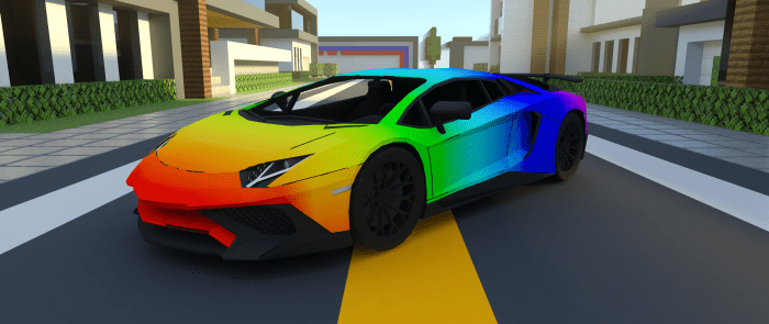 Lamborghini Aventador SV Addon (1.19) - MCPE/Bedrock Mod 7