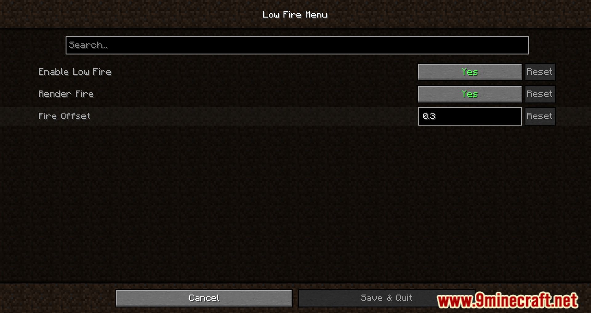 Low Fire Mod (1.19.3, 1.16.5) - Reduces The Coverage Of The Fire 3