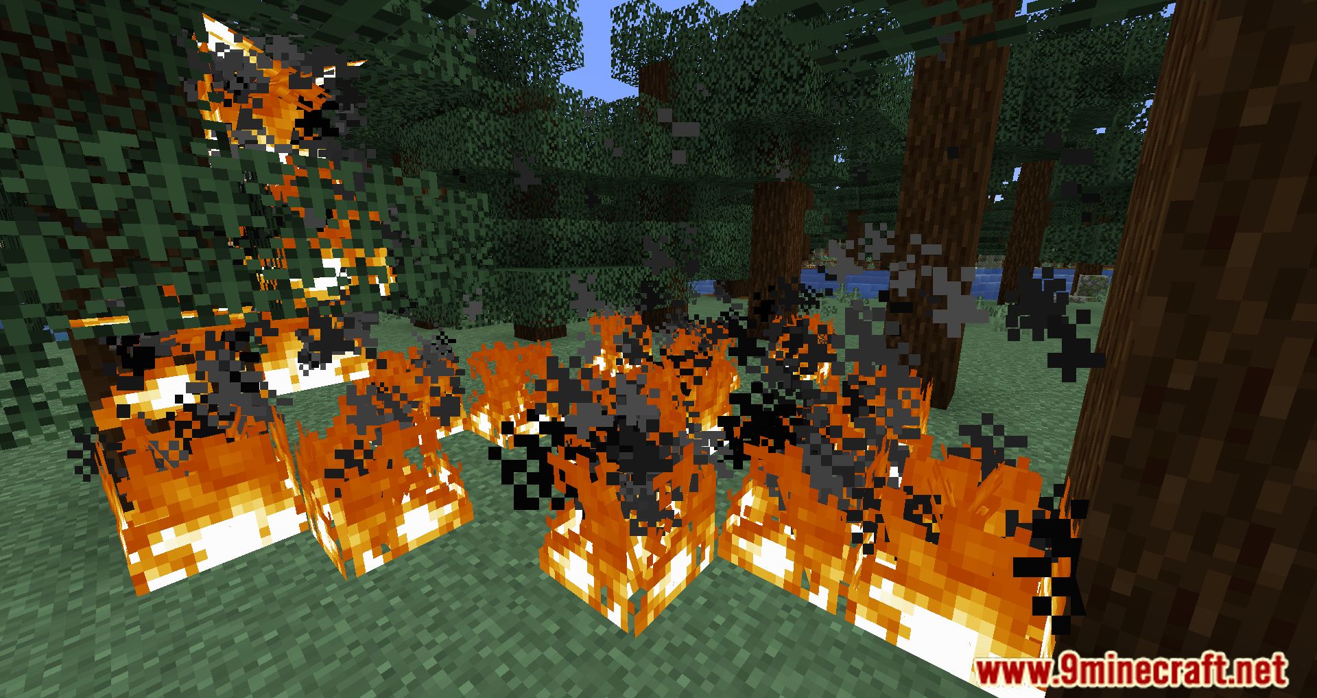 Low Fire Mod (1.19.3, 1.16.5) - Reduces The Coverage Of The Fire 10