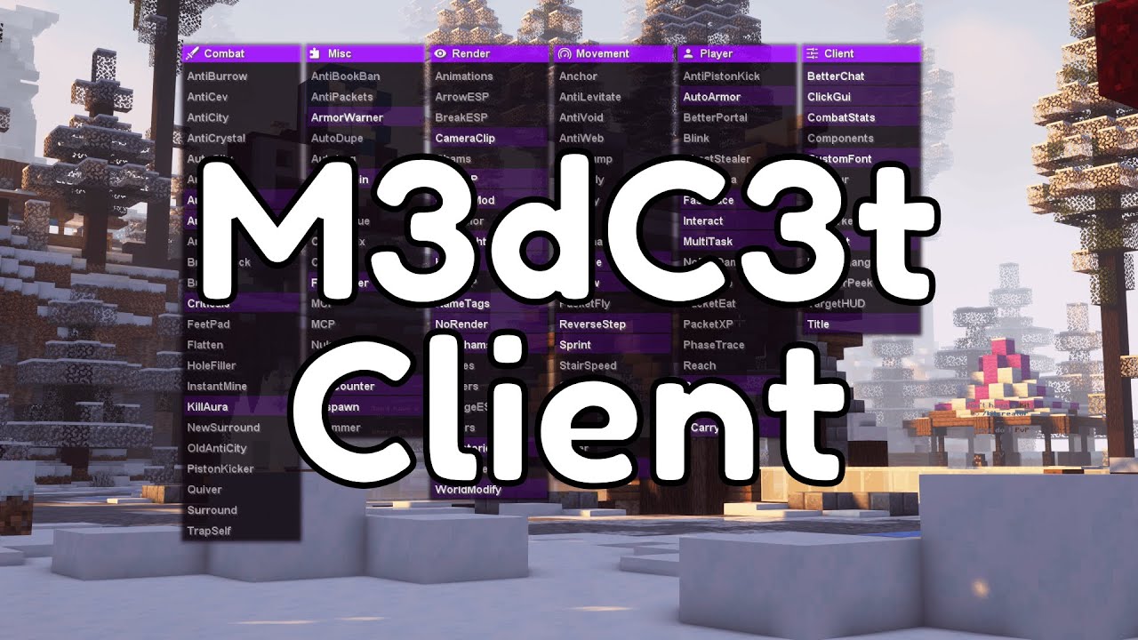 M3dC3t Client (1.12.2) - Leaked Client for Crystal PvP 1