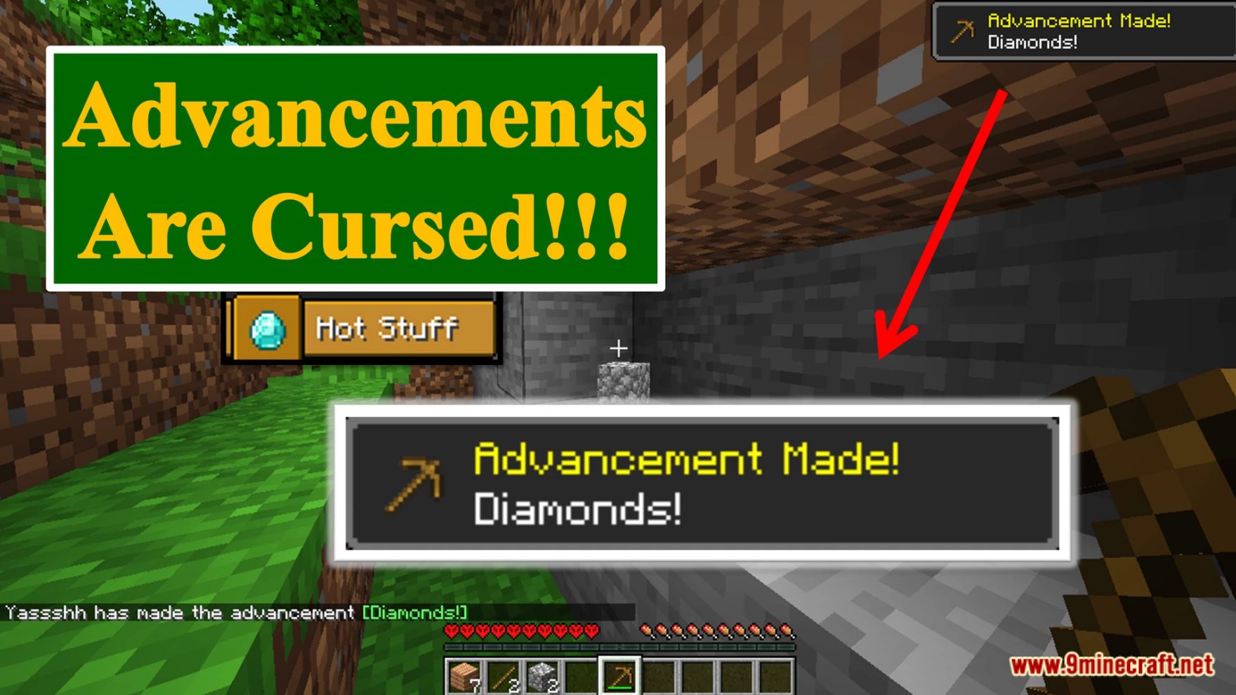 Minecraft But Advancements Are Cursed Data Pack (1.19.4, 1.19.2) 8