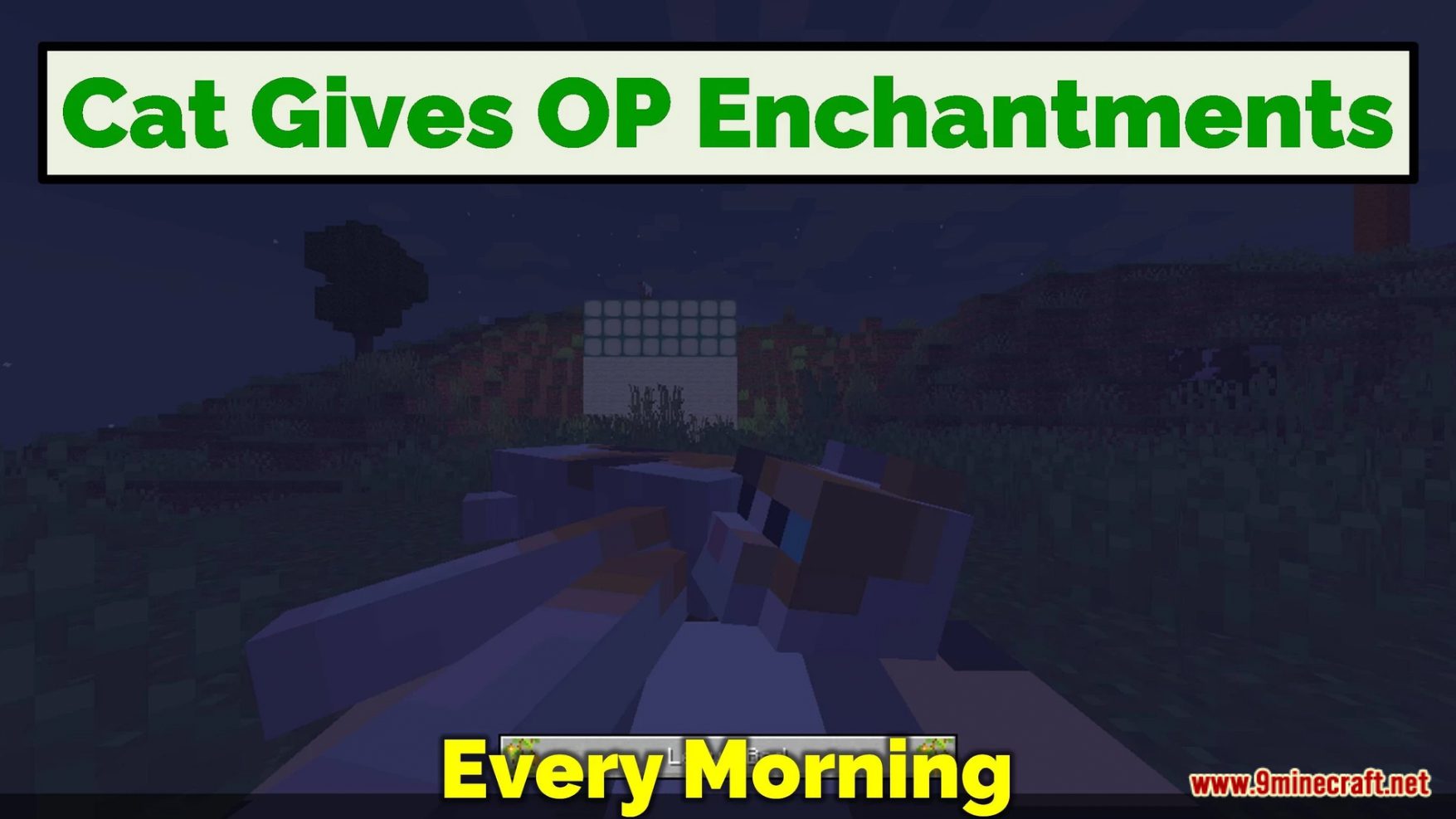Minecraft But Cat Gives Op Enchantments Data Pack (1.19.4, 1.19.2) 8