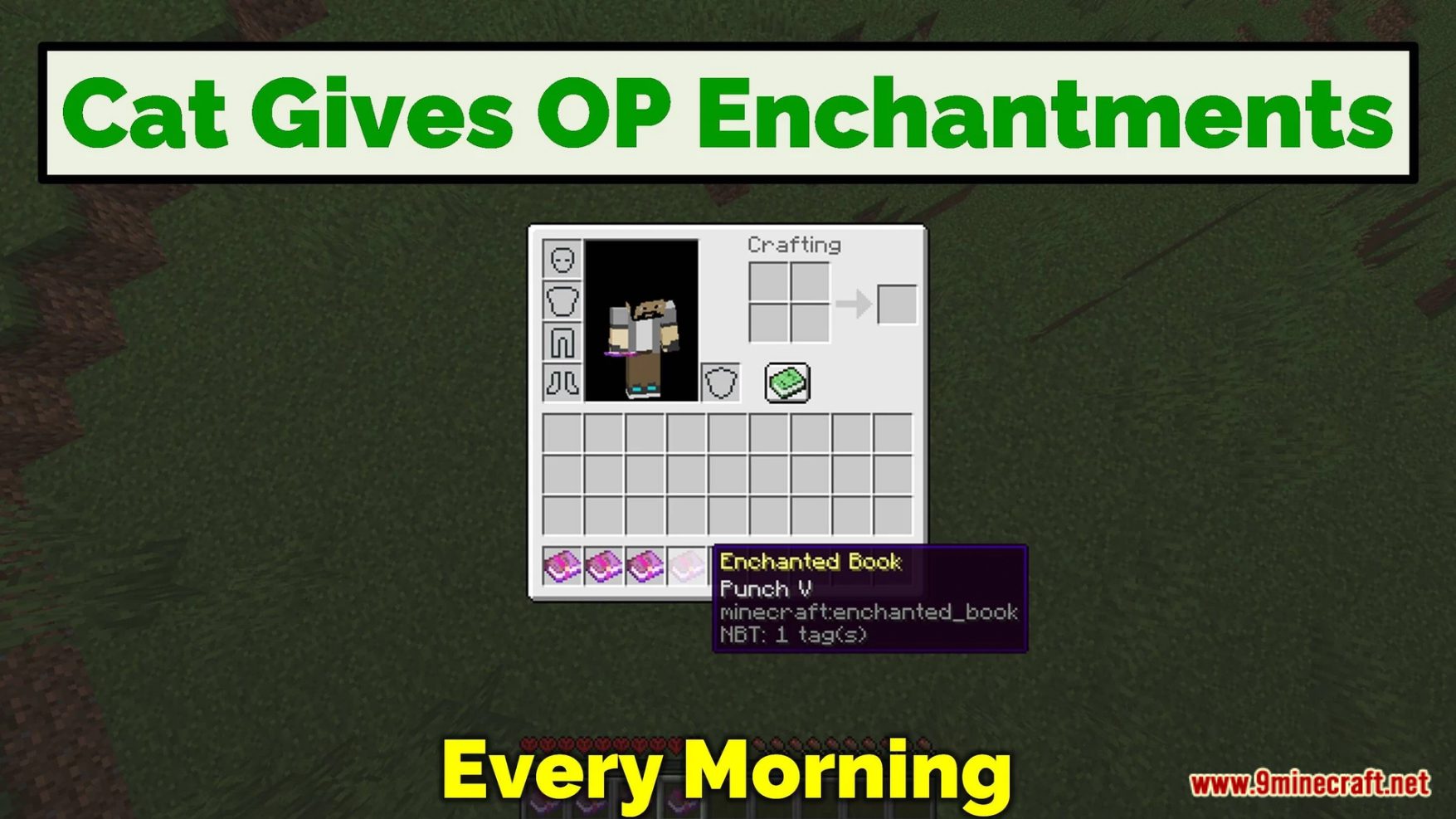 Minecraft But Cat Gives Op Enchantments Data Pack (1.19.4, 1.19.2) 2