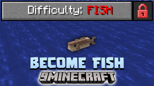 Minecraft But You Are A Fish Data Pack (1.18.2, 1.16.5) Thumbnail