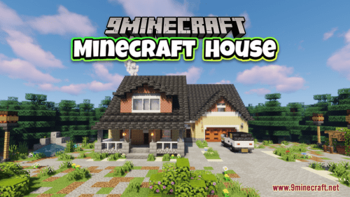 Minecraft House Map (1.21.1, 1.20.1) – American Modern House Thumbnail