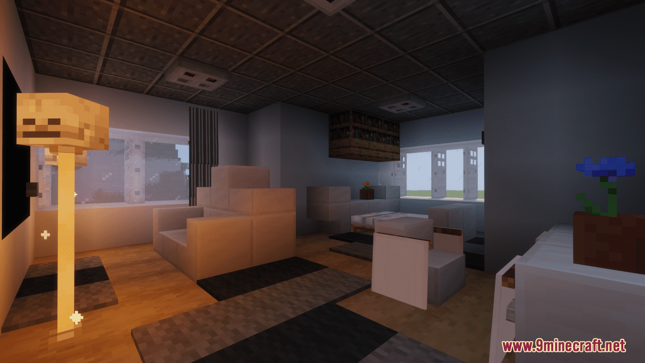 Minecraft House Map (1.20.4, 1.19.4) - American Modern House 3