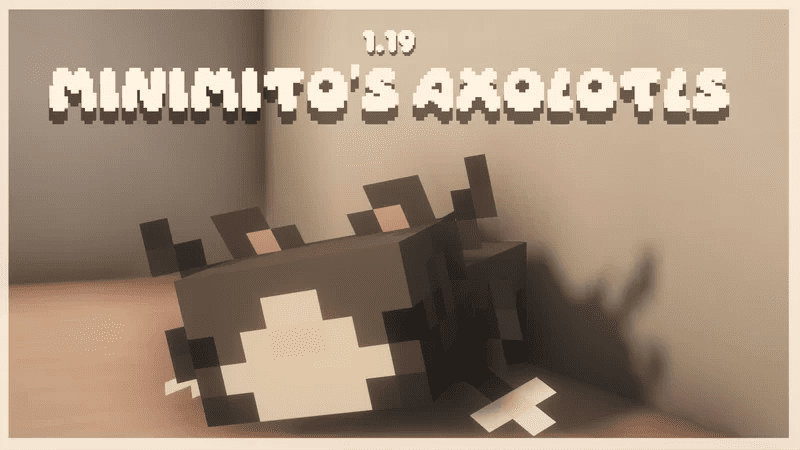 Minimito's Axolotls Texture Pack (1.19) - MCPE/Bedrock 1