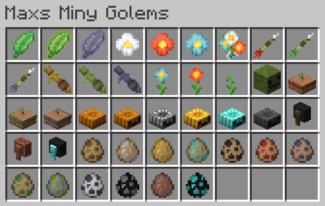 Miny Golems Mod (1.19.2) - Golem from Minecraft Legends 8