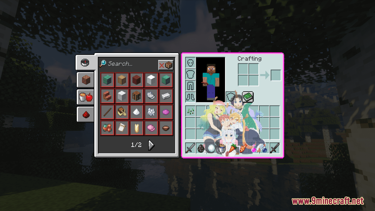 Miss Kobayashi's Dragon Maid Custom GUI Resource Pack (1.20.6, 1.20.1) - Texture Pack 11