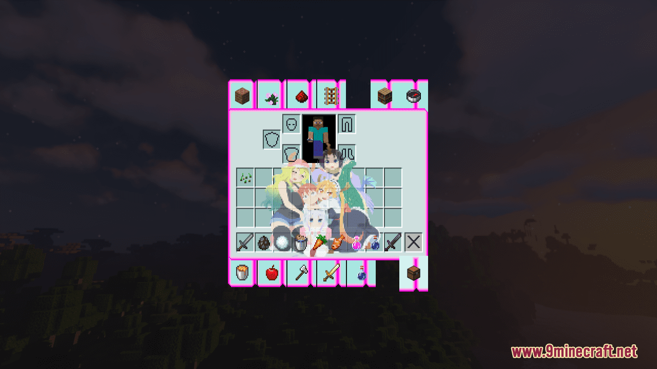 Miss Kobayashi's Dragon Maid Custom GUI Resource Pack (1.20.6, 1.20.1) - Texture Pack 8