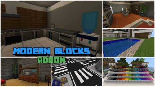 Modern Blocks Addon (1.20, 1.19) – MCPE/Bedrock Mod Thumbnail