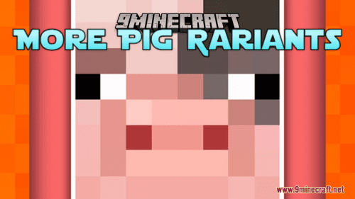 More Pig Variants Resource Pack (1.20.6, 1.20.1) – Texture Pack Thumbnail