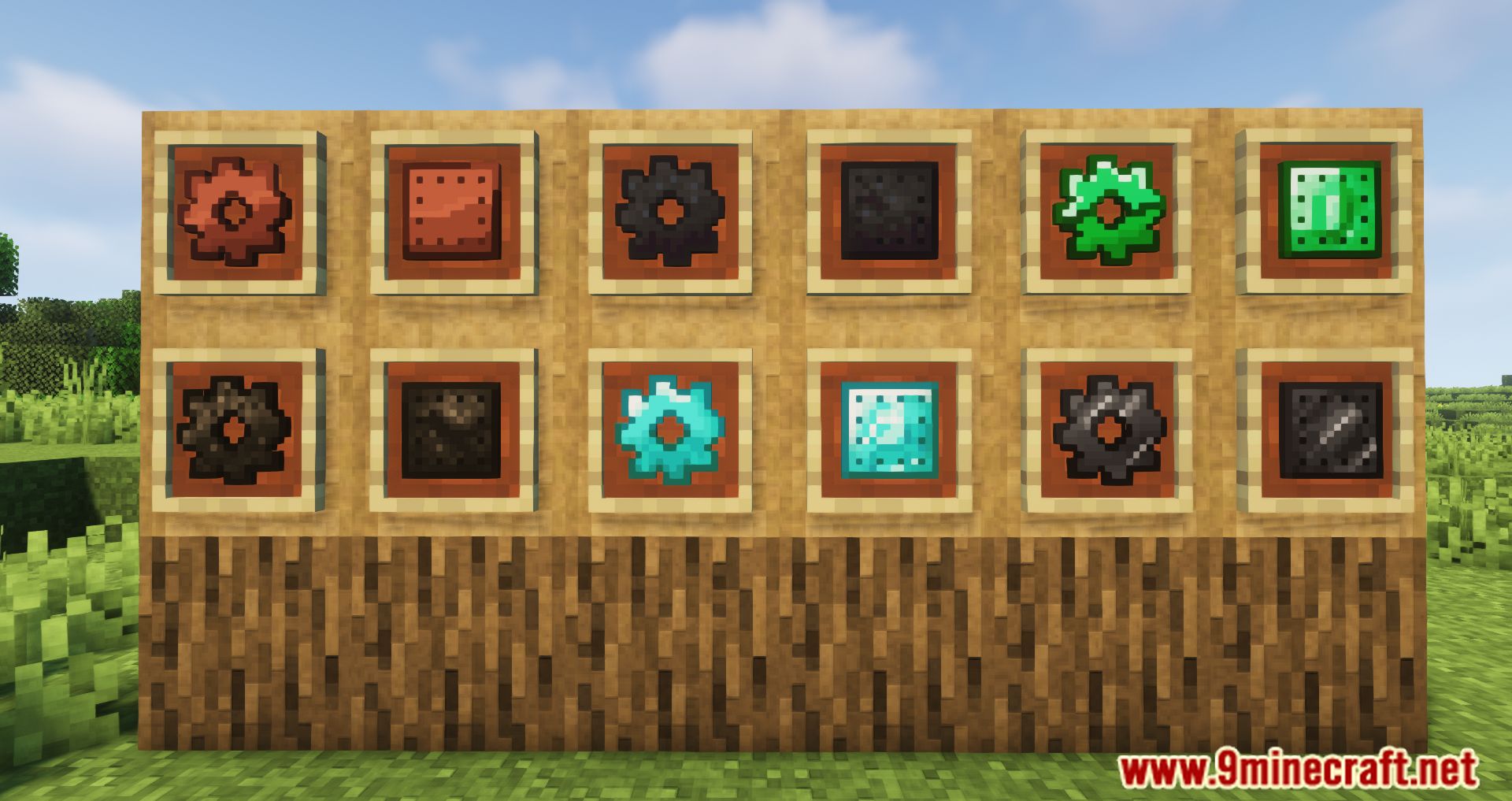 More Plates Revamped Mod (1.16.5, 1.15.2) - Gears, Plates and Rods 3