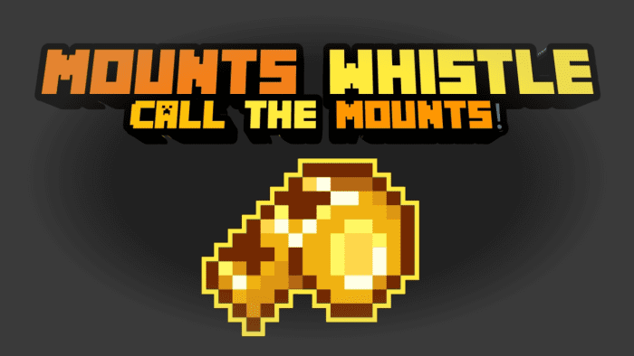 Mounts Whistle Addon (1.20, 1.19) - Callable Horse Mod for MCPE/Bedrock 1