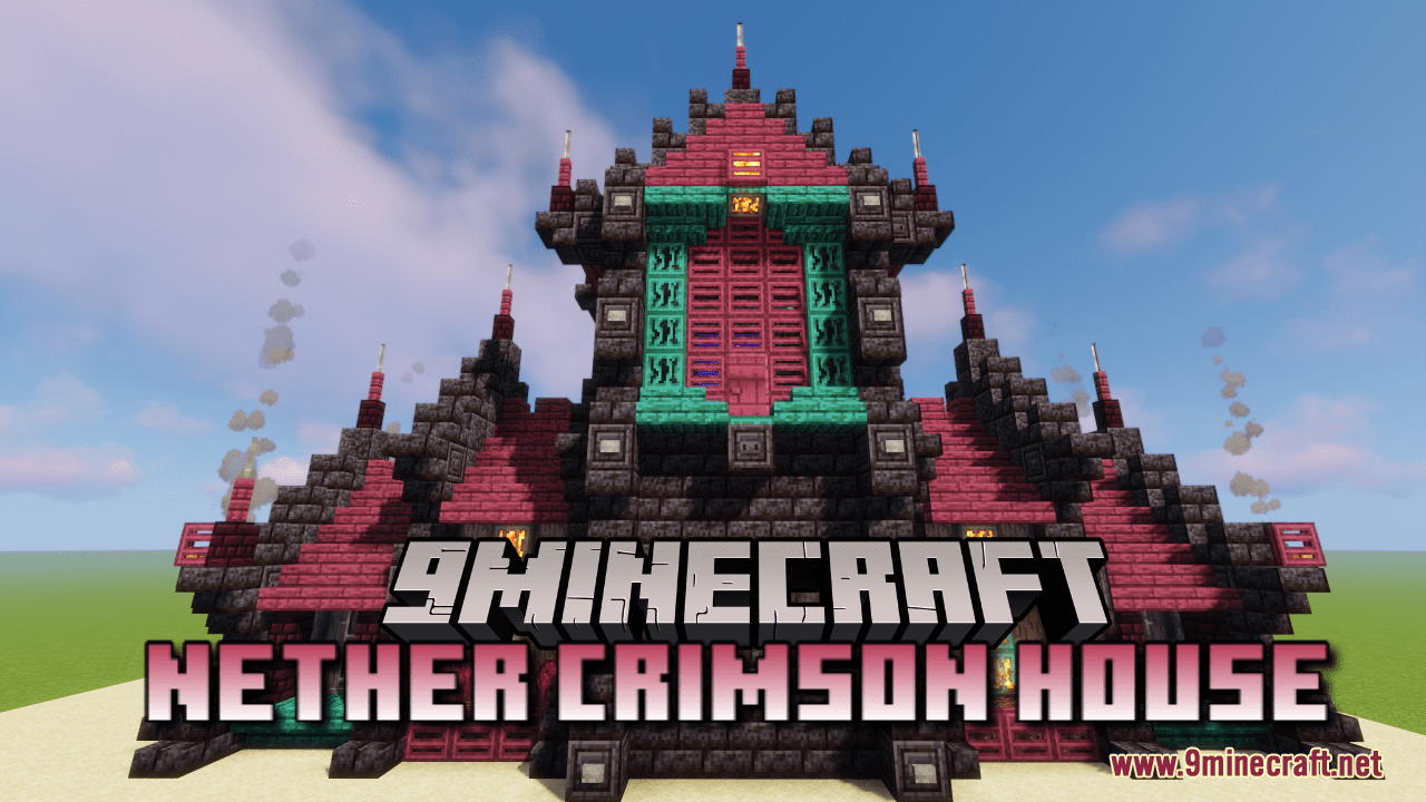Nether Crimson House Map (1.19.4, 1.18.2) - Fresh From The Nether 1