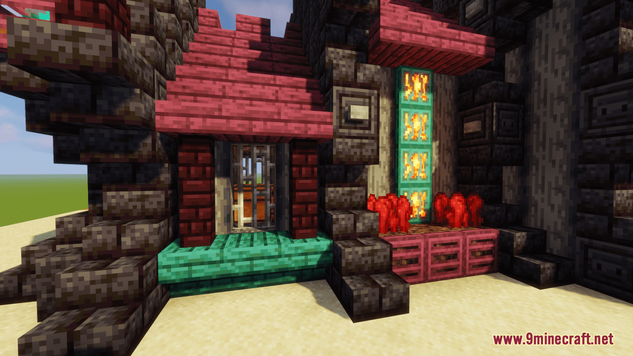 Nether Crimson House Map (1.20.4, 1.19.4) - Fresh From The Nether 5