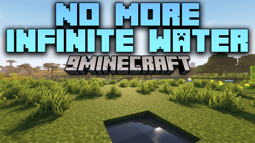 No More Infinite Water Mod (1.19.2, 1.18.2) – Prevents Water Creating Source Blocks Thumbnail