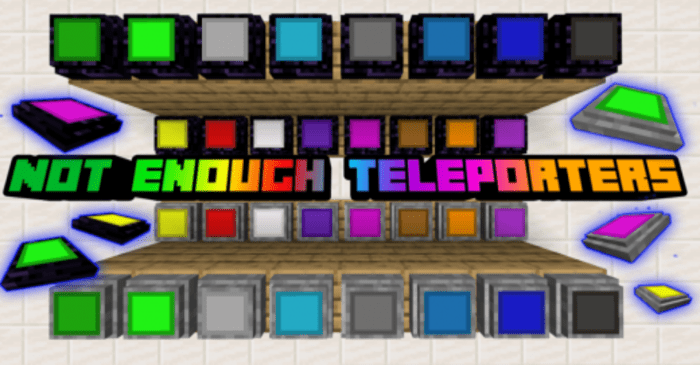 Not Enough Teleporters Addon (1.20, 1.19) - MCPE/Bedrock Mod 1