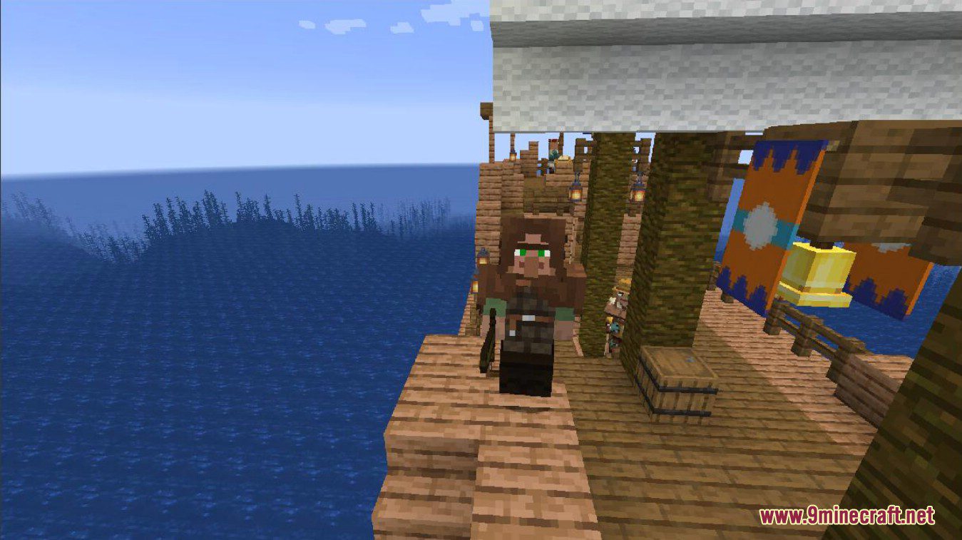 Ocean Villager Mod (1.19.3, 1.18.2) - New Ships and Villagers 7