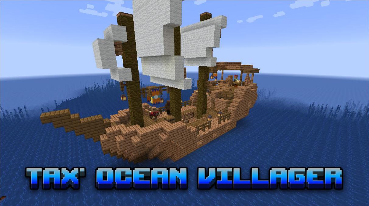 Ocean Villager Mod (1.19.3, 1.18.2) - New Ships and Villagers 1
