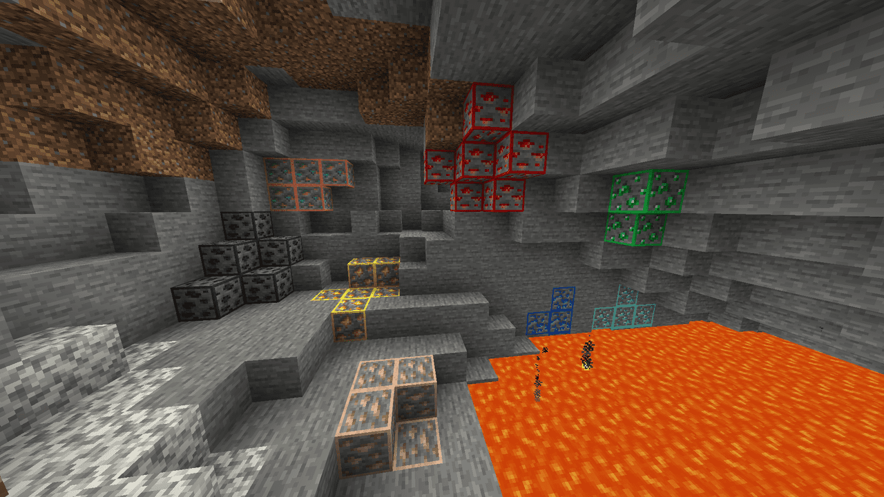 Ore Highlighter Texture Pack (1.19) - Ore Outline for Java/Bedrock 2