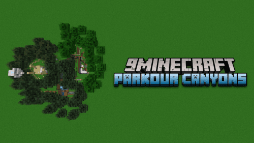Parkour Canyons Map (1.21.1, 1.20.1) – Jump Through 3 Forests Thumbnail