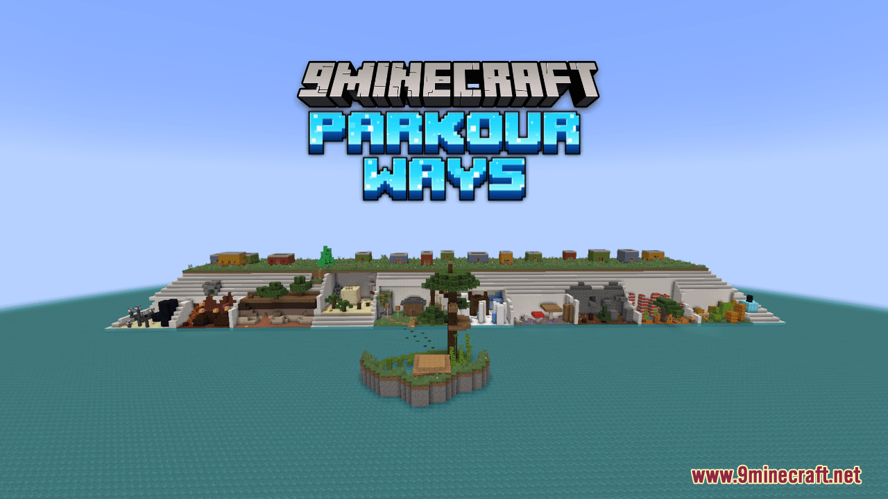 Parkour Ways Map (1.21.1, 1.20.1) - Choose Your Own Path 1