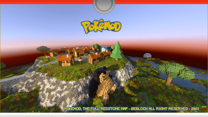 Pokémod - The Full Redstone Map (1.19) - 2 Players Mini-Game 8