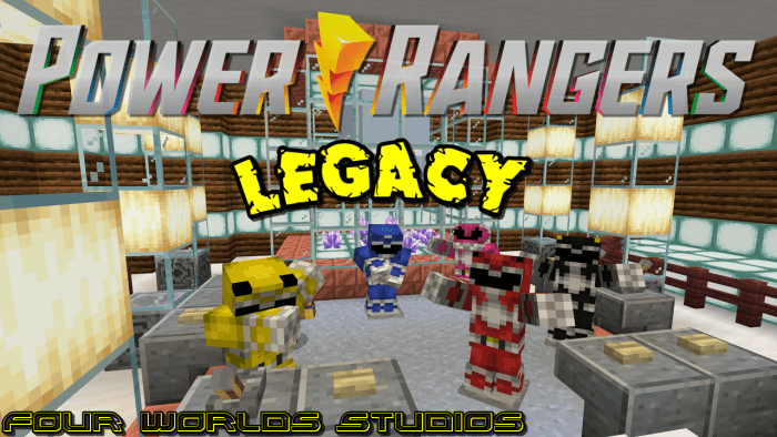 Power Rangers Legacy Addon (1.20, 1.19) - MCPE/Bedrock Mod 1