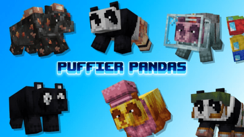 Puffier Pandas Texture Pack (1.19) – MCPE/Bedrock Thumbnail